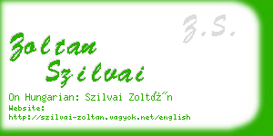 zoltan szilvai business card